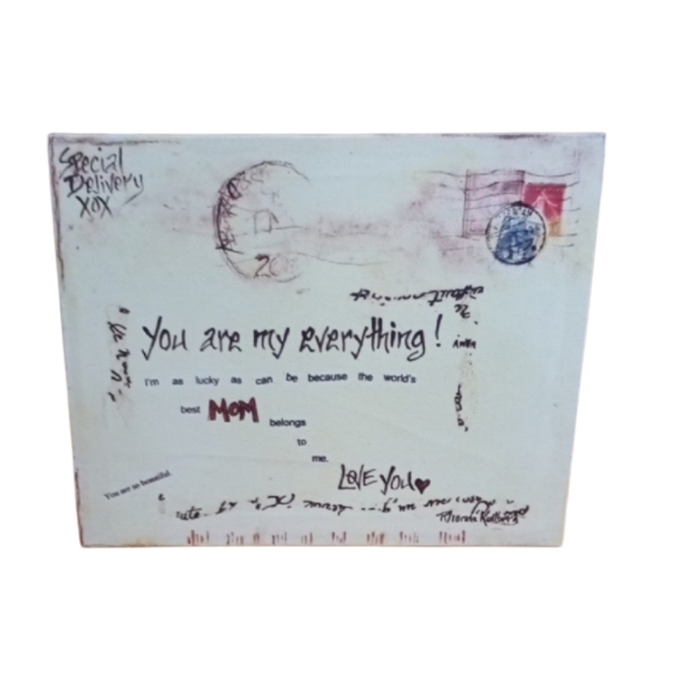 Special Delivery Mom Canvas Art  Cream Colour Picture